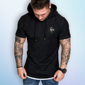 Half Sleeve Hoodie Tshirts Casual Streetwear