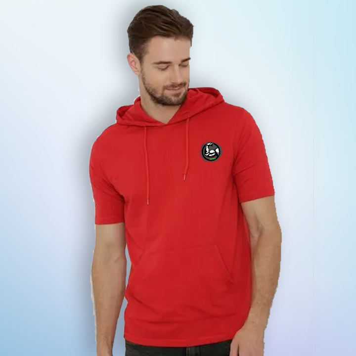 Casual Half Sleeve Hoodie Tshirts for Men